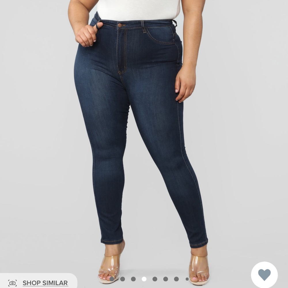 Dark Wash Fashion Nova Jeggings